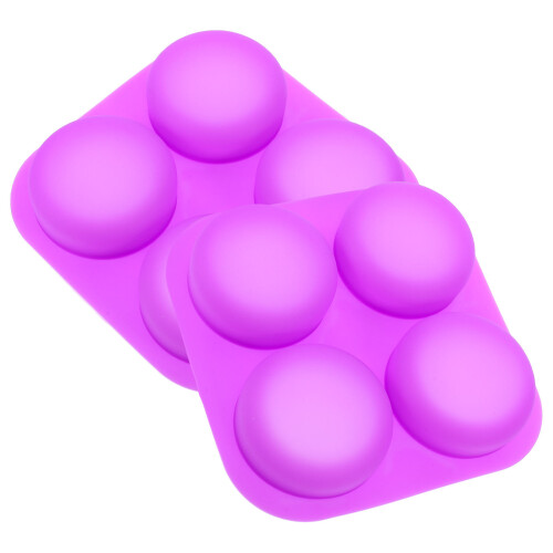 8 Pcs Silicone Soap Molds For Diy Handmade Bar Soap Making