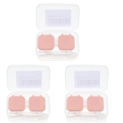 3Pcs Automatic Lenses Storage Box Portable Eyewear Soak Box 1