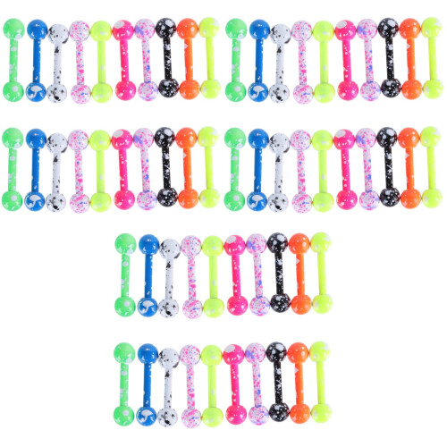 60 Pcs Dumbbell Shaped Ear Studs Ear Drop Accessories 2