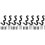 8 Pcs Extendable Heavy Duty Adjustable Curtain Rod Brackets 4