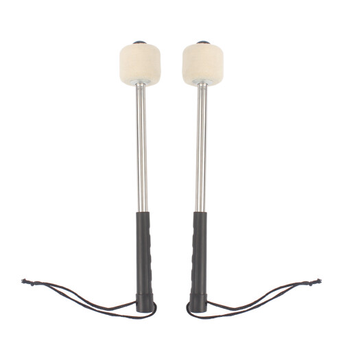 4 Pcs Bass Drum Mallets With Wool Felt Head