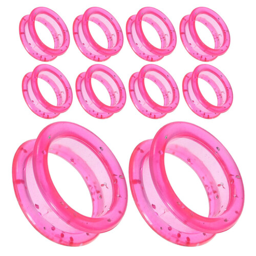 20 Pcs Silicone Finger Protector Rings For Grooming Shears Scissors Pink 2