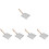 5Pcs Barbecue Rack For Sausage Camping Grilling 7