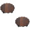 2 Pcs Universal Wheels Flowerpot Holder Tray Moveable (Coffee) 6