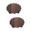 2 Pcs Universal Wheels Flowerpot Holder Tray Moveable (Coffee) 7