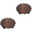 2 Pcs Universal Wheels Flowerpot Holder Tray Moveable (Coffee) 3