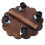 2 Pcs Universal Wheels Flowerpot Holder Tray Moveable (Coffee) 9