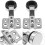 10 Pcs Frameless Soft Close Cabinet Hinges For Kitchen Door 11