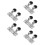 10 Pcs Frameless Soft Close Cabinet Hinges For Kitchen Door 10
