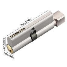 (Small 70 aluminum al) Double side brass door lock for long time use and protection