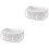 2Pcs Plastic Shower Basket With Handle Bathroom Organizer 3