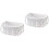 2Pcs Plastic Shower Basket With Handle Bathroom Organizer 4