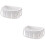 2Pcs Plastic Shower Basket With Handle Bathroom Organizer 6