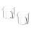 2Pcs Household Cream Pitcher Multi-Function Transparent Milk Cup 8