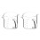 2Pcs Household Cream Pitcher Multi-Function Transparent Milk Cup 2
