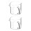 2Pcs Household Cream Pitcher Multi-Function Transparent Milk Cup 5