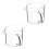 2Pcs Household Cream Pitcher Multi-Function Transparent Milk Cup 7
