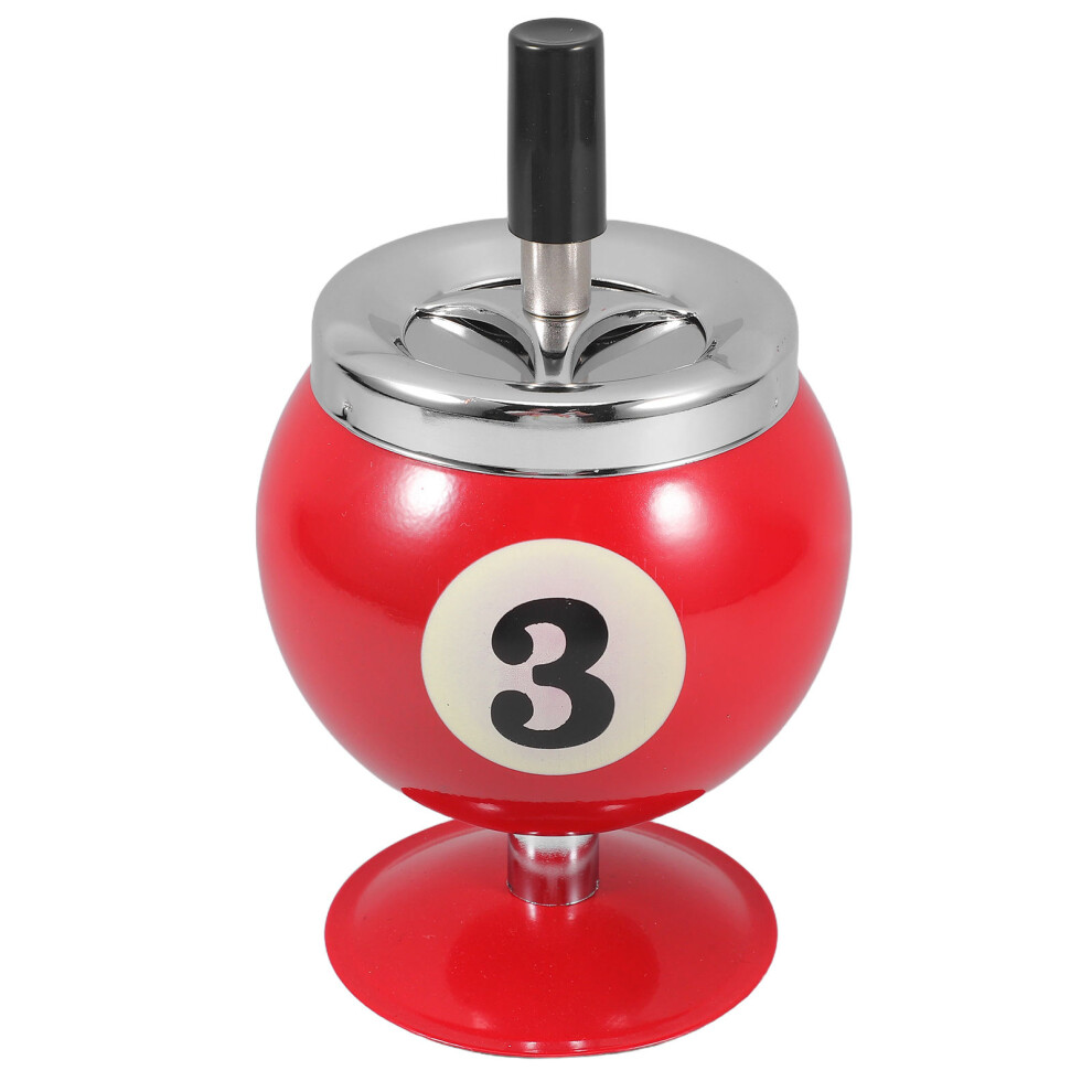 3Pcs Metal Ashtray With Lid For Office Desk Tabletop Billiards Design-image-OPC-PKYQF5D-NEW