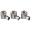 3Pcs Grease Fitting Hydraulic Button Head Cap Secure Connection 6