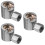 3Pcs Grease Fitting Hydraulic Button Head Cap Secure Connection 9
