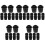 50 Pcs Non-Slip Rubber Bass Drum Sleeve Practical Drum Accessory 5