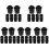 50 Pcs Non-Slip Rubber Bass Drum Sleeve Practical Drum Accessory 4