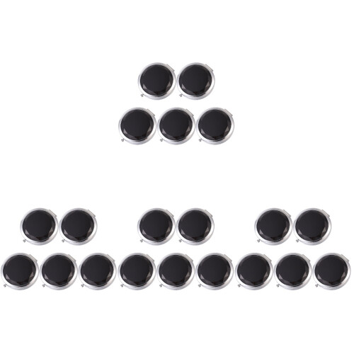20Pièces Double-Face Pliables Métal Noir Portables 1