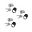 3Pcs Push Button Retractable Impact Lock With Round Head 6