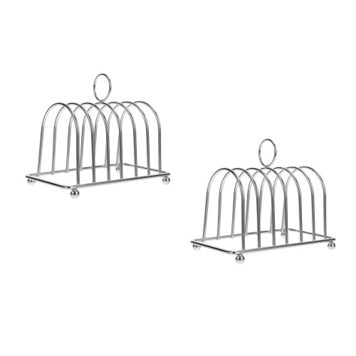 2Pcs Metal Toast Rack For Sliced Bread Kitchen Gadget 1