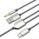 (Blue) Stereo Hifi Sound Cable for Car Speakers Type C to USB 3