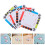 600Stk Papier Webkarten DIY Bastelset Mehrfarbig Karton Webbedarf 11