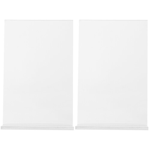 12 Pcs Acrylic Flyer Holders Sturdy Sign Display Stand 1