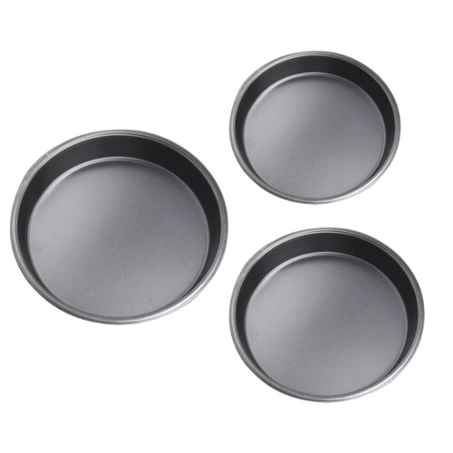 6 Pcs Round Non-Stick Pizza Baking Pan Set 2
