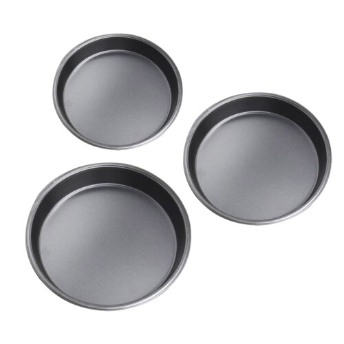 6 Pcs Round Non-Stick Pizza Baking Pan Set 1