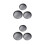 6 Pcs Round Non-Stick Pizza Baking Pan Set 8