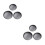 6 Pcs Round Non-Stick Pizza Baking Pan Set 10