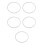 5Pcs Pressure Cooker Sealing Ring Rubber Gasket Replacement 4