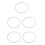5Pcs Pressure Cooker Sealing Ring Rubber Gasket Replacement 8