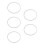 5Pcs Pressure Cooker Sealing Ring Rubber Gasket Replacement 5