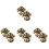 8 Pcs Vintage Cabinet Knobs Drawer Pulls Handle Rose Flower 4