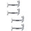 4 Pcs Alloy Chopstick Holders For Household Use 9