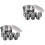 2 Sets Box Stainless Steel Sauce Canister 5