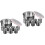 2 Sets Box Stainless Steel Sauce Canister 6