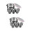 2 Sets Box Stainless Steel Sauce Canister 9