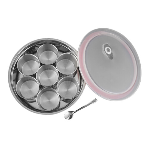 2 Sets Box Stainless Steel Sauce Canister