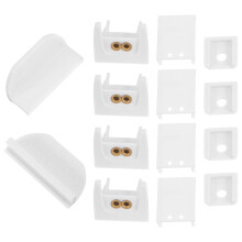 4 Sets Folding Curtain Telescopic Adjustable Brackets For Blind