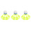 3Pcs Replacement Shuttlecocks With Wind Resistance For Outdoor Use 7