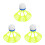 3Pcs Replacement Shuttlecocks With Wind Resistance For Outdoor Use 4