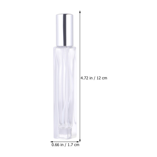 20 Pcs Empty Glass Perfume Spray Bottles With Silver Lid 1