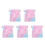 5Pièces Lit Rose En Corail Pour Petits Animaux Rongeurs 8